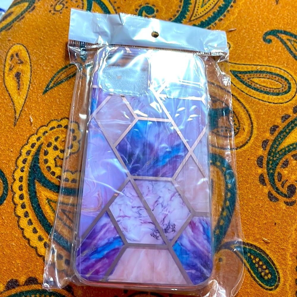 For iPhone 12 Pro Maxx. Luxury Marble Shockproof TPU case cover never used